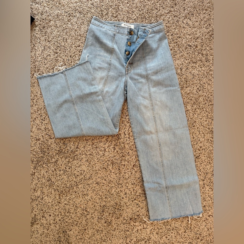 Reformation Light Blue Denim Jeans